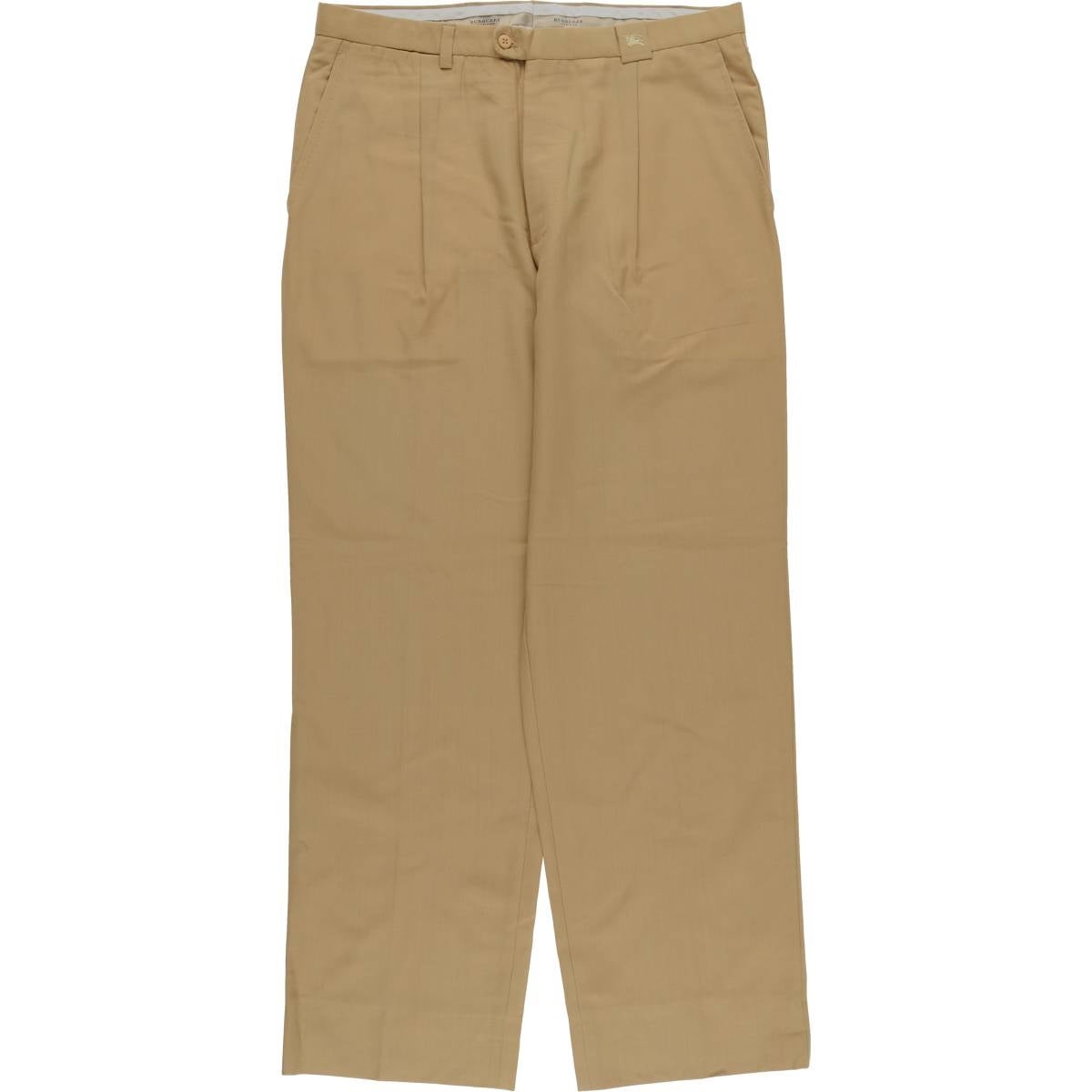 美品 BURBERRY LONDON バーバリー ウール ツィード パンツ 古着 バーバリー Burberrys BURBERRY LONDON ワンタック ウールパンツ