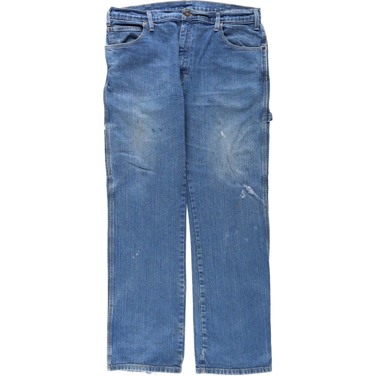 古着 ディッキーズ Dickies Relaxed Fit ダブルニー デニムペインター