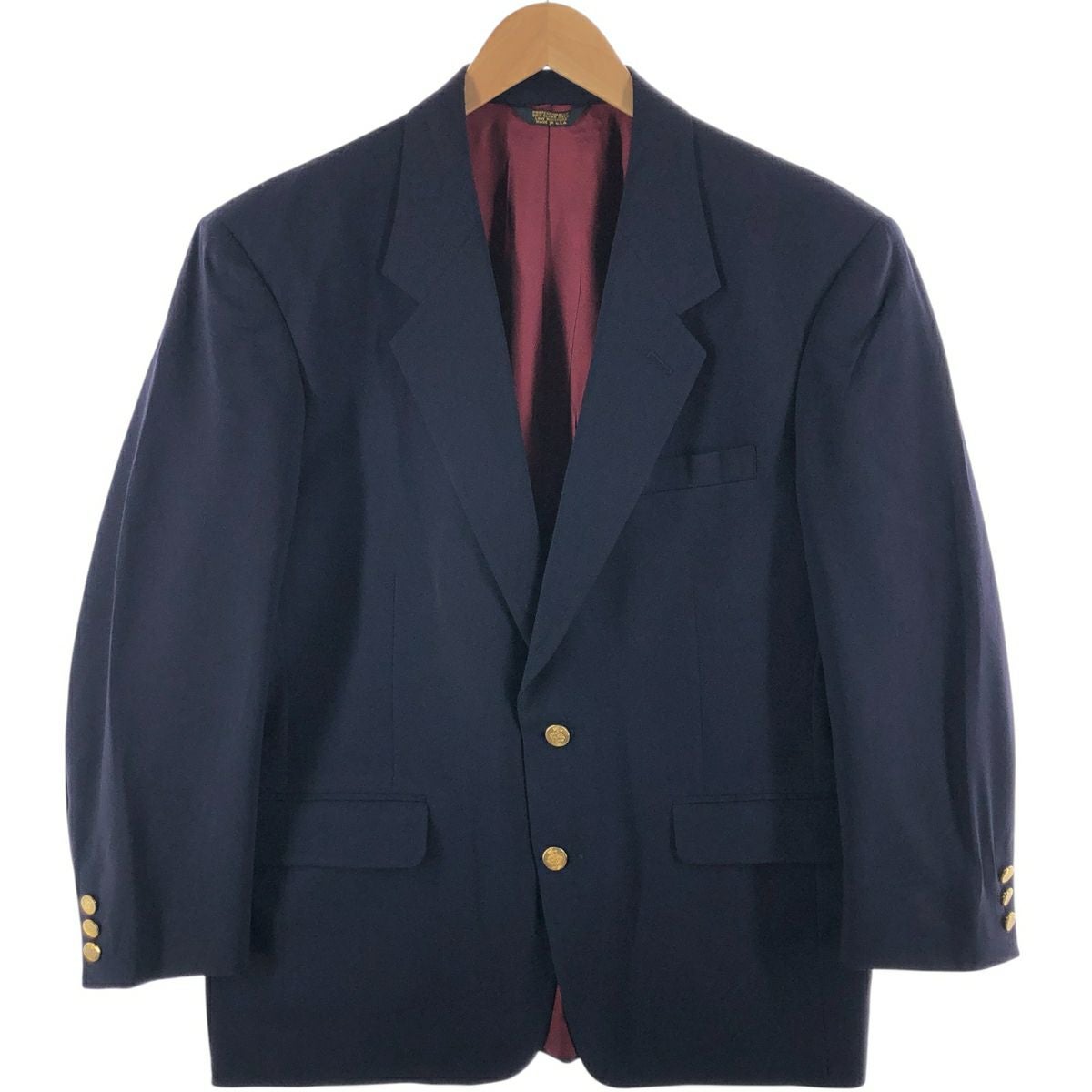 古着 紺ブレザー テーラードジャケット USA製 メンズL相当 /eaa525388