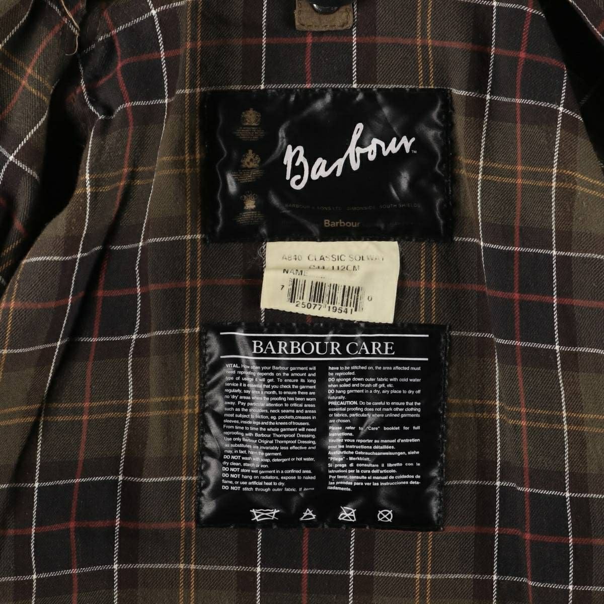 古着 00年代 バブアー Barbour CLASSIC SOLWAY クラシックソルウェイ 3