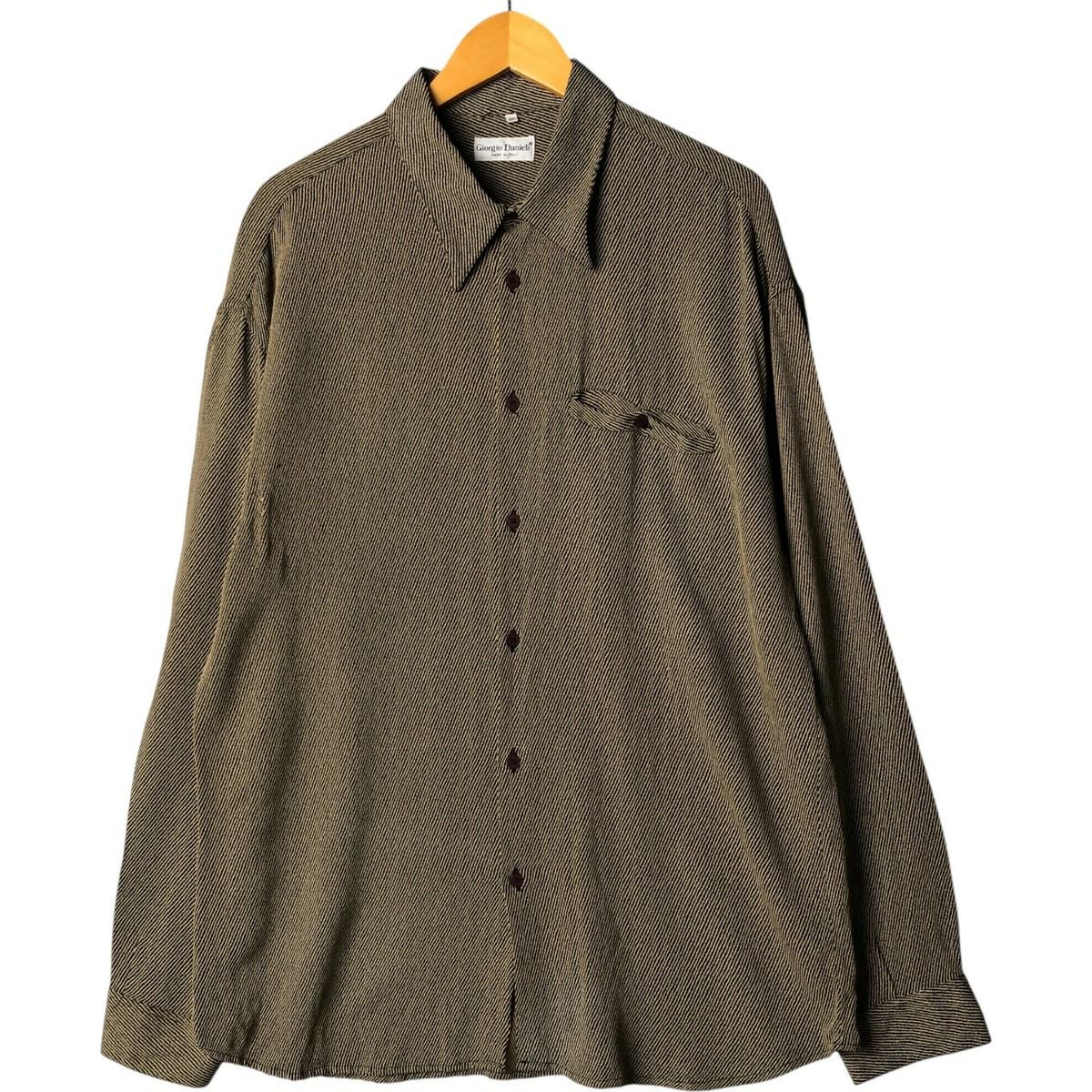 古着 エルメネジルド ゼニア Ermenegildo Zegna Soft チェック柄 長袖