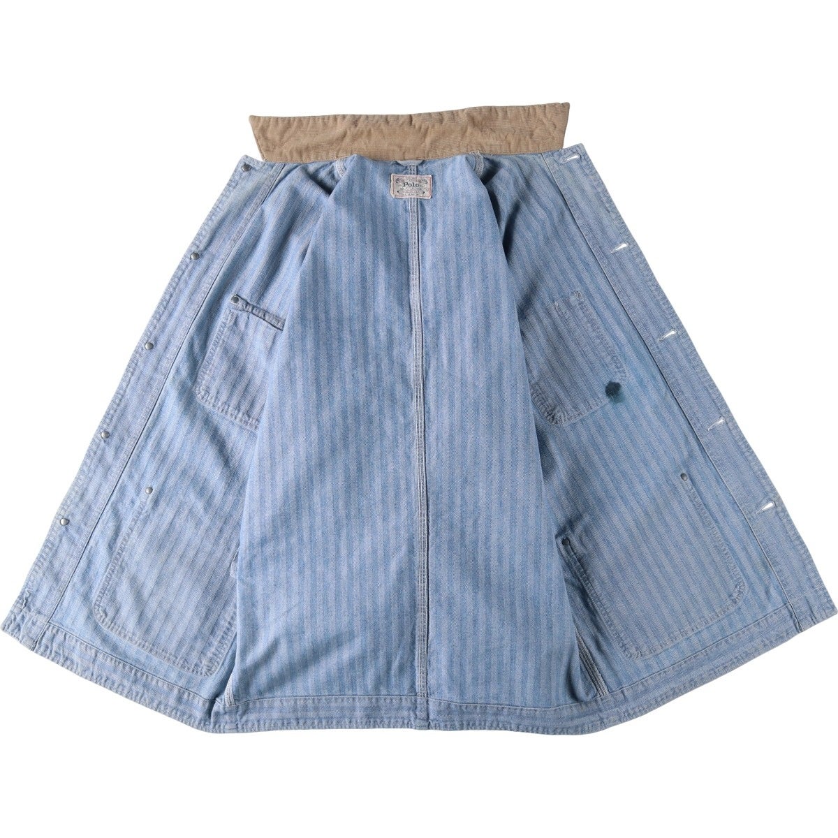 80s ラルフローレン ヘリンボーンデニムカバーオール USA製　Vintage 古着 80年代 ラルフローレン Ralph Lauren Polo Ralph Lauren