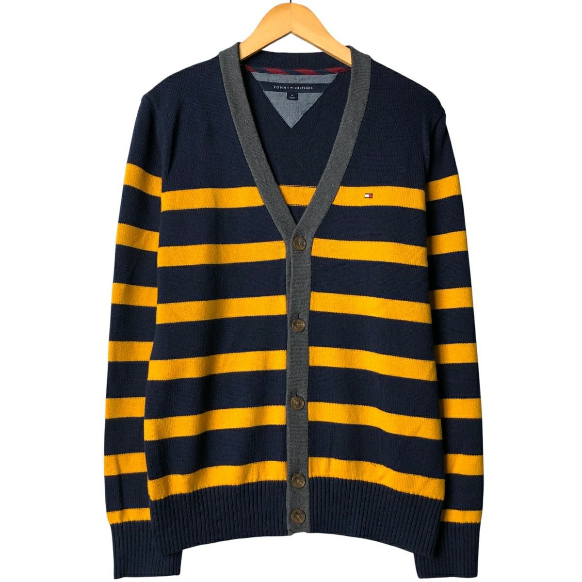 古着 トミーヒルフィガー TOMMY HILFIGER DENIM ボーダー柄 クロップド