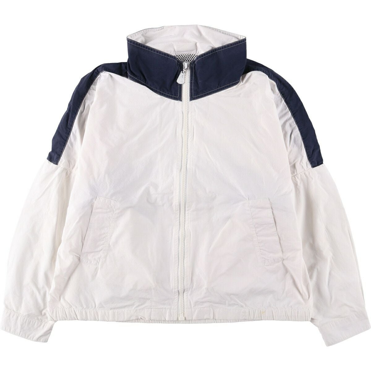 古着 90年代 ノーティカ NAUTICA 総柄 フード付き ナイロンプル