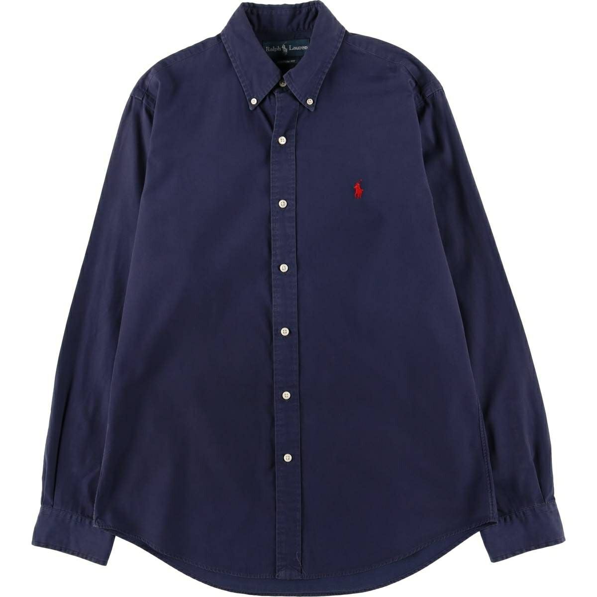 古着 ラルフローレン Ralph Lauren CUSTOM FIT 半袖 ボタンダウン
