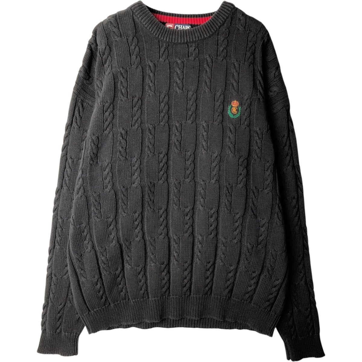 古着 ラルフローレン Ralph Lauren CHAPS チャップス ケーブル編み