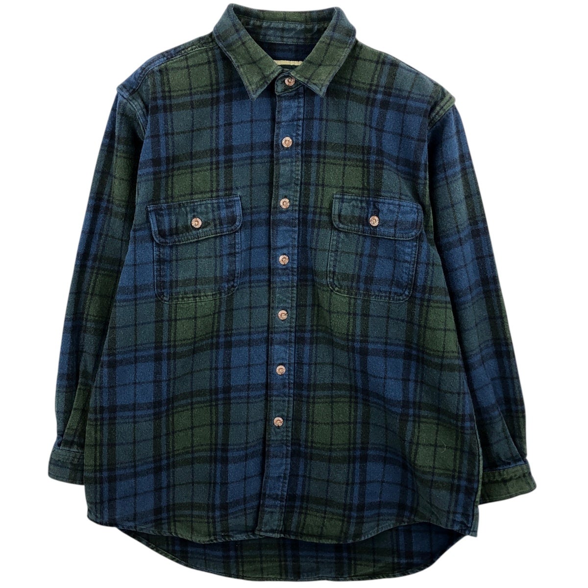 古着 フィールドアンドストリーム FIELD&STREAM オンブレチェック 長袖