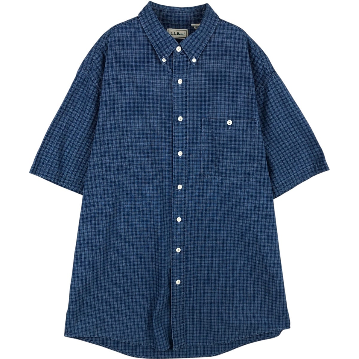 古着 ～90年代 エルエルビーン L.L.Bean シアサッカー 半袖 ボタン