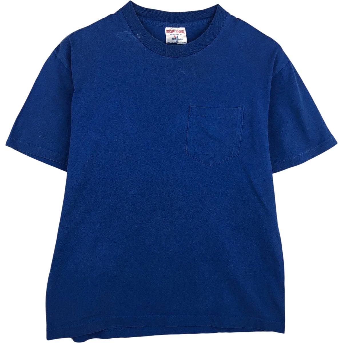 古着 80年代 5050 無地ポケットTシャツ USA製 メンズXL相当