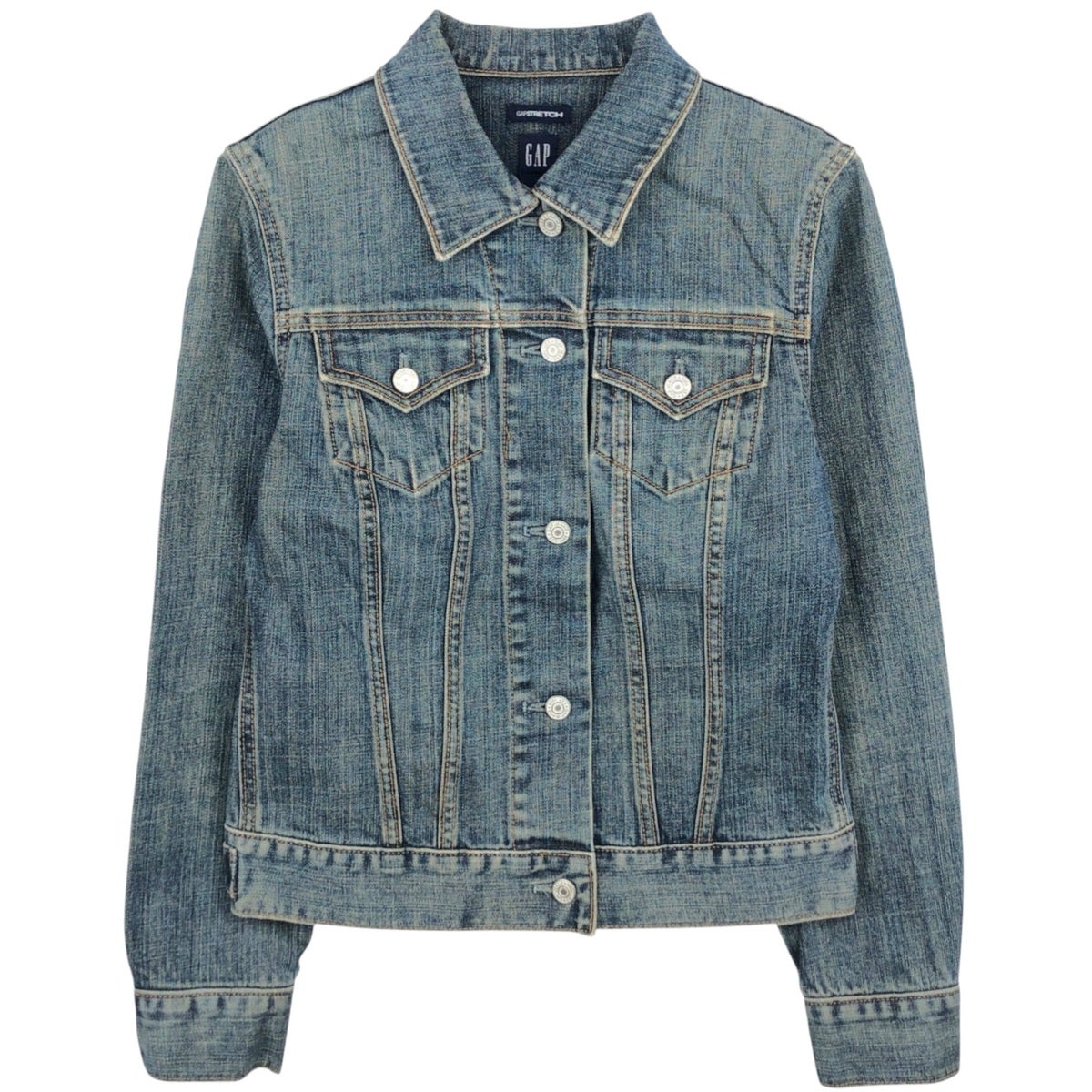 古着 ギャップ GAP 中綿入り デニムジャケット Gジャン USA製 メンズS