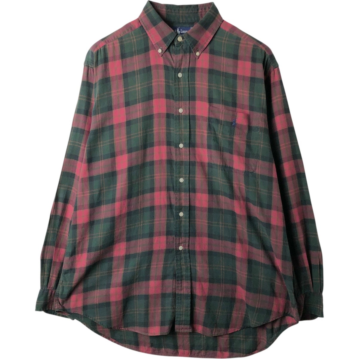 古着 ラルフローレン Ralph Lauren BLAIRE 長袖 ボタンダウンチェック