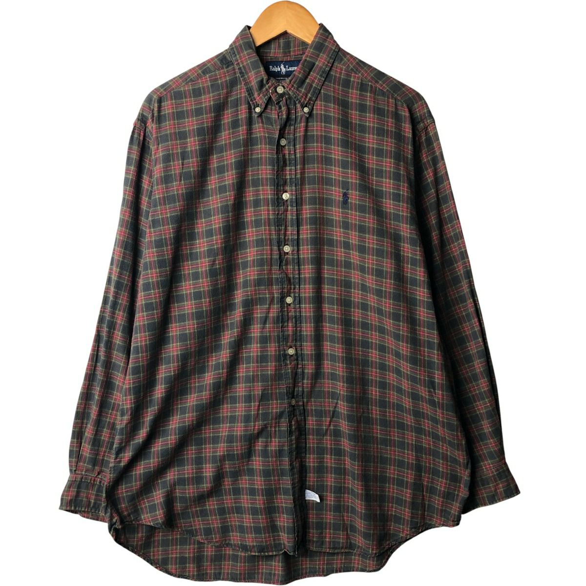 古着 ラルフローレン Ralph Lauren ブラックウォッチチェック 長袖