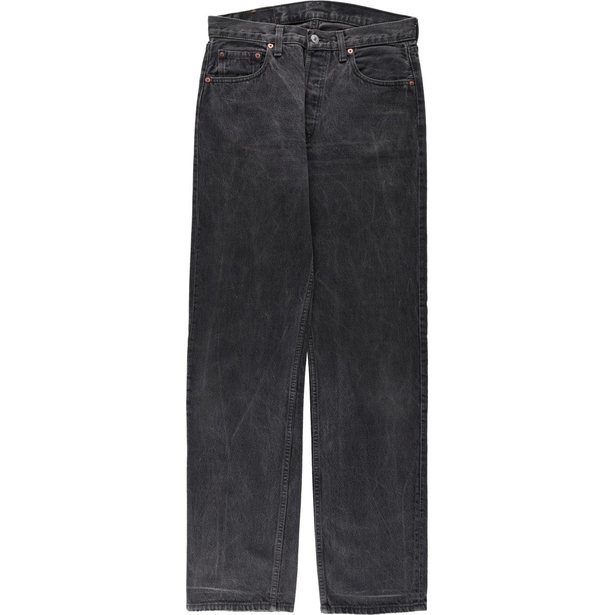 古着 90年代 リーバイス Levis 501 先染め ブラックデニム ストレート