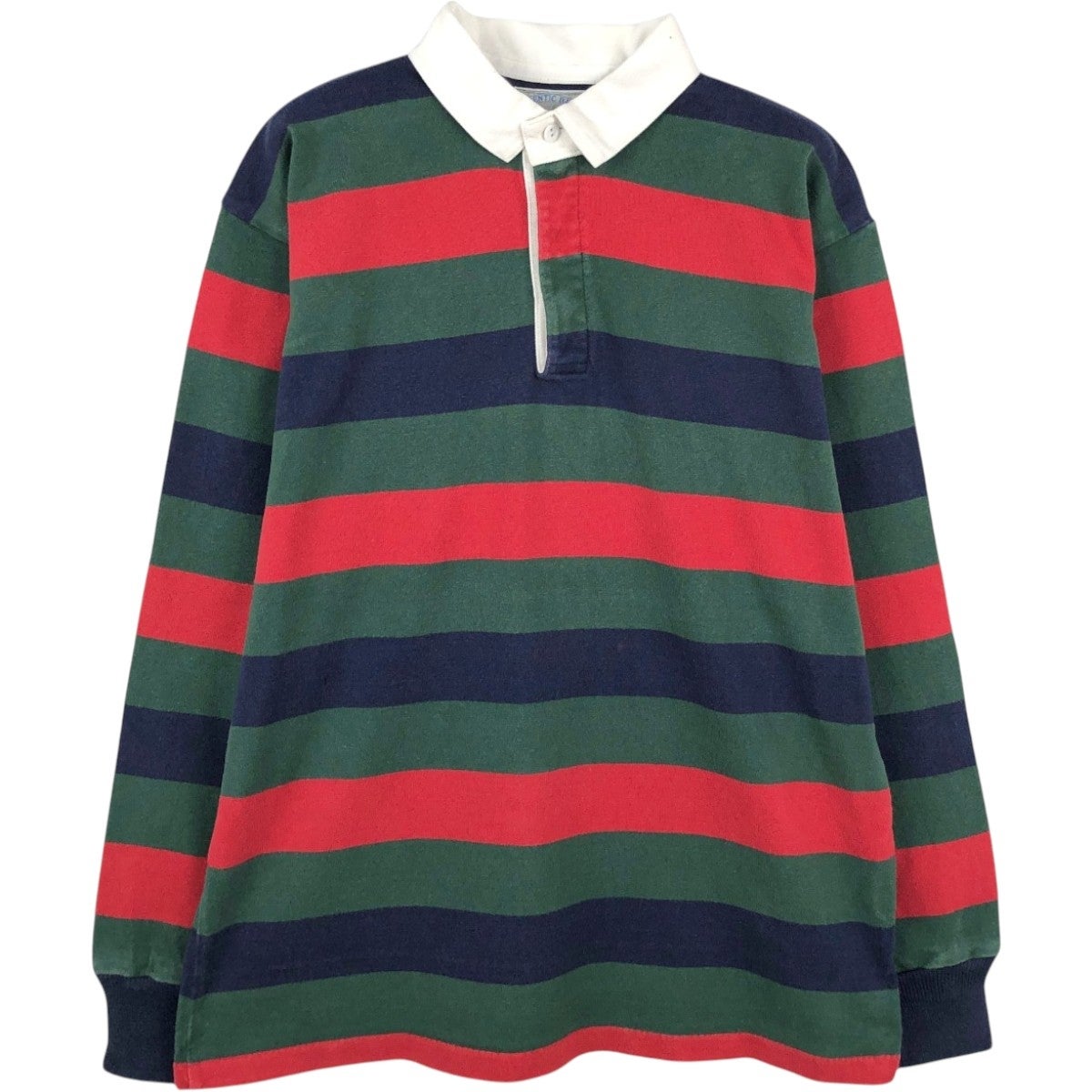 古着 80～90年代 ランズエンド LANDS END 長袖 ラガーシャツ USA製