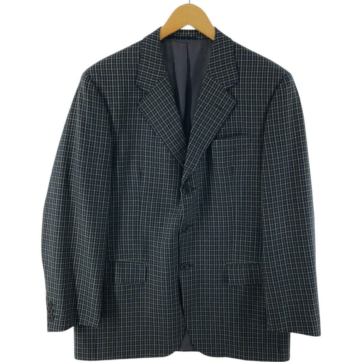 古着 バーバリー Burberrys 千鳥格子柄 ウールテーラードジャケット