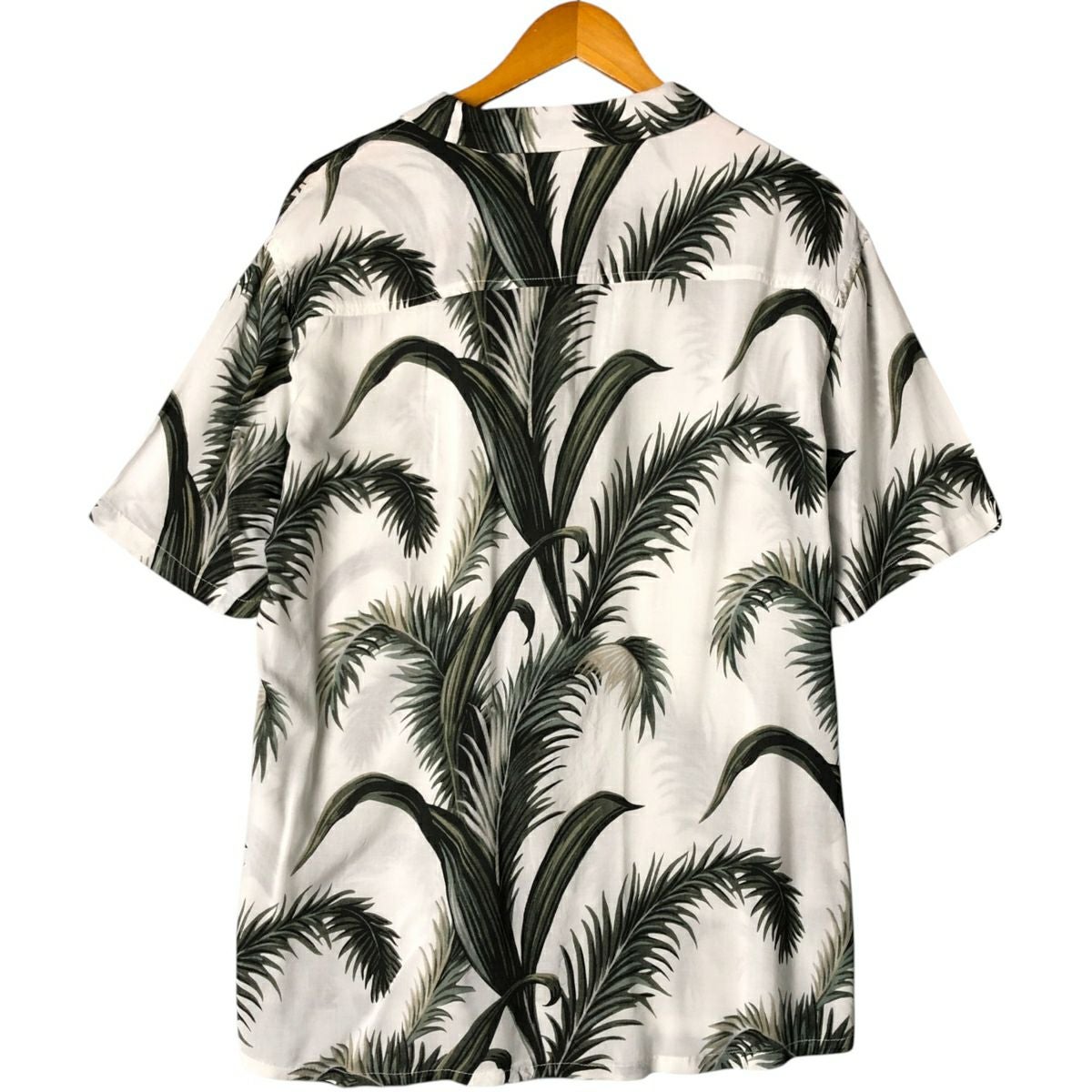 古着 ステューシー STUSSY 総柄 リーフ柄 オープンカラー レーヨン