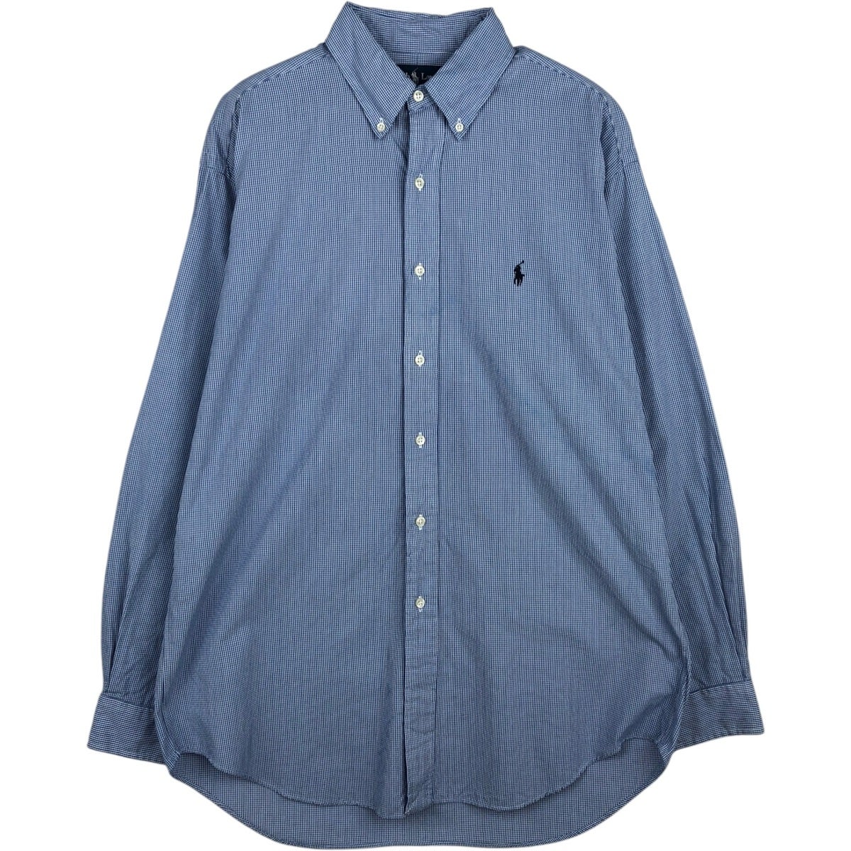 古着 ラルフローレン Ralph Lauren BLAKE 長袖 ボタンダウンチェック
