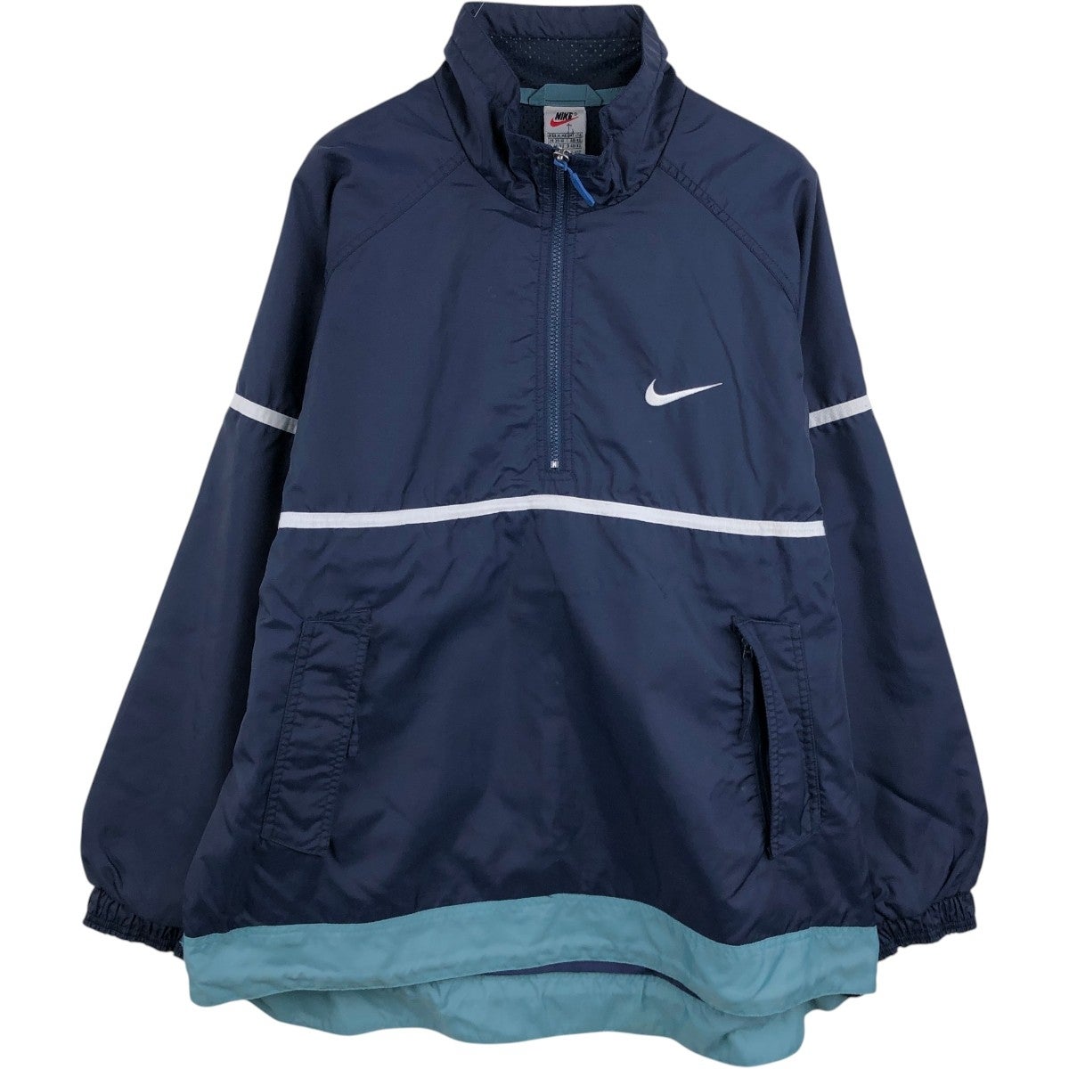 古着 90年代 ナイキ NIKE Vネック ナイロンプルオーバー メンズXL相当