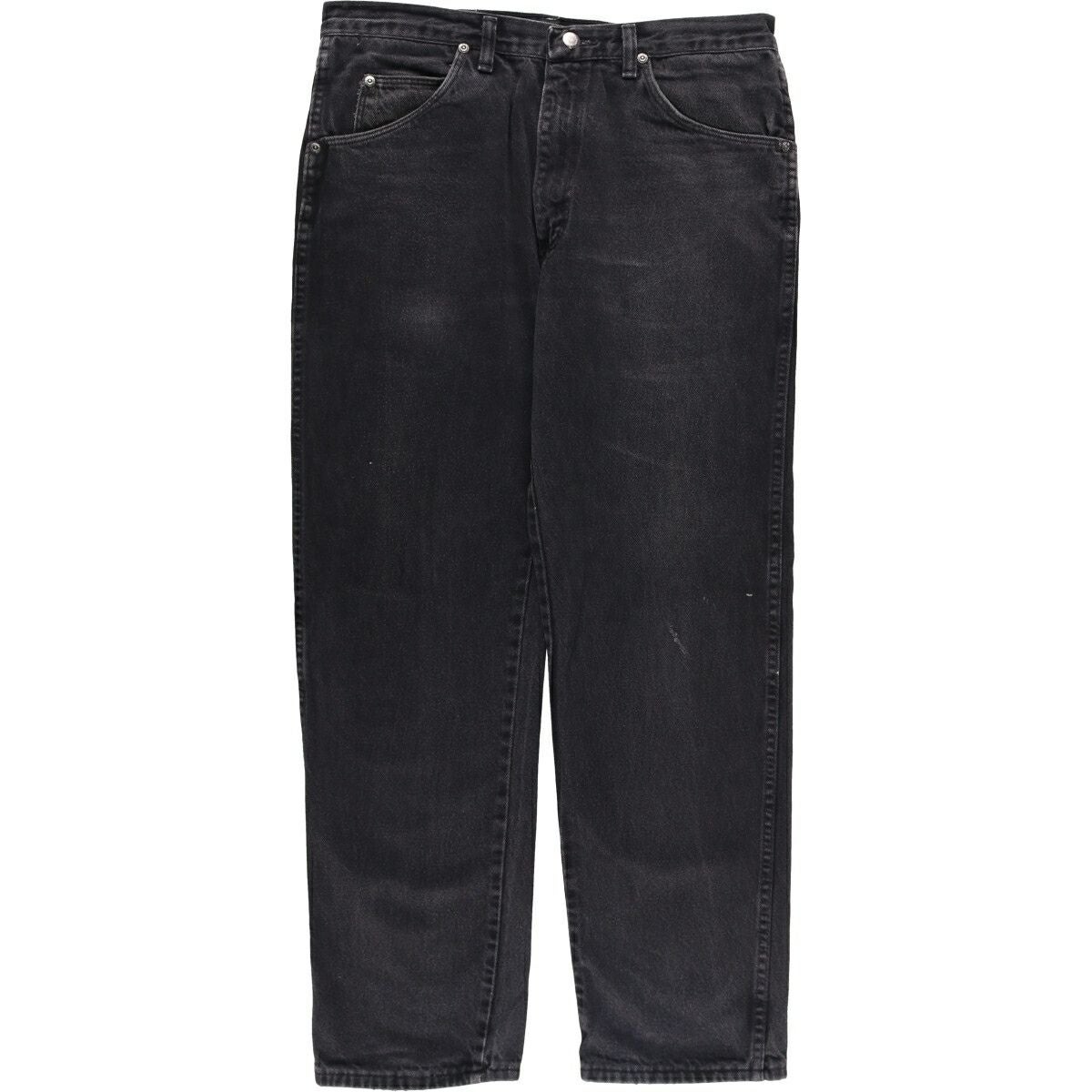 古着 90年代 ラングラー Wrangler ブラックデニム テーパードデニム