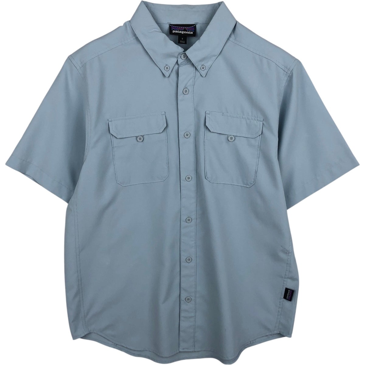 古着 パタゴニア Patagonia パッカーウェアシャツ 53004SP18 チェック柄 シアサッカー 半袖 ポリコットンシャツ メンズS相当/eaa626425 古着 パタゴニア Patagonia パッカーウェアシャツ 53004SP18 チェック