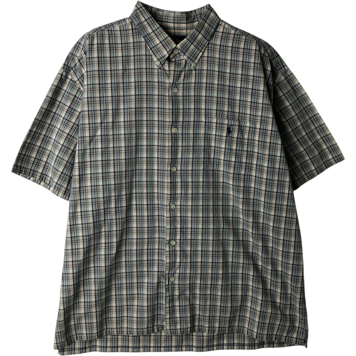 古着 ラルフローレン Ralph Lauren GREGGOR 半袖 ボタンダウン