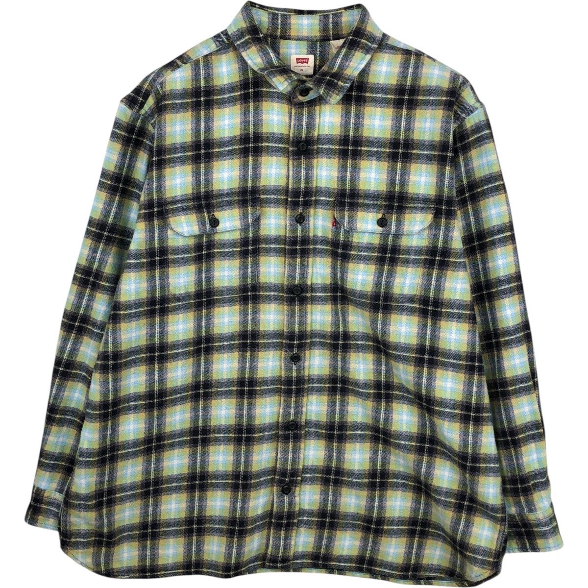 古着 リーバイス Levis RELAXED RELAX オンブレチェック 長袖
