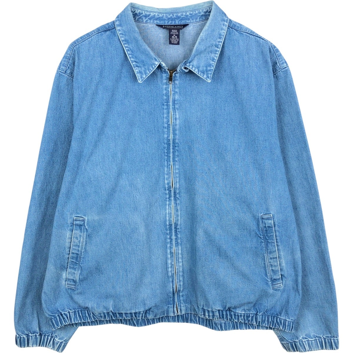 【90s】ランズエンド ハンティングジャケット ネイビー XL エルエルビーン型 古着 80～90年代 ランズエンド LANDS END ハンティングジャケット