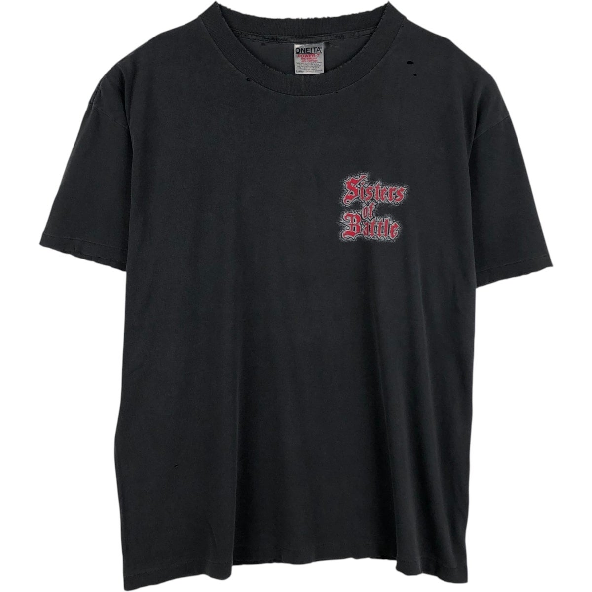 ONEITA POWER-T ティーチャート Tシャツ XXL90sヴィンテージ 古着 90年代 オニータ ONEITA POWER-T アドバタイジング ロングTシャツ
