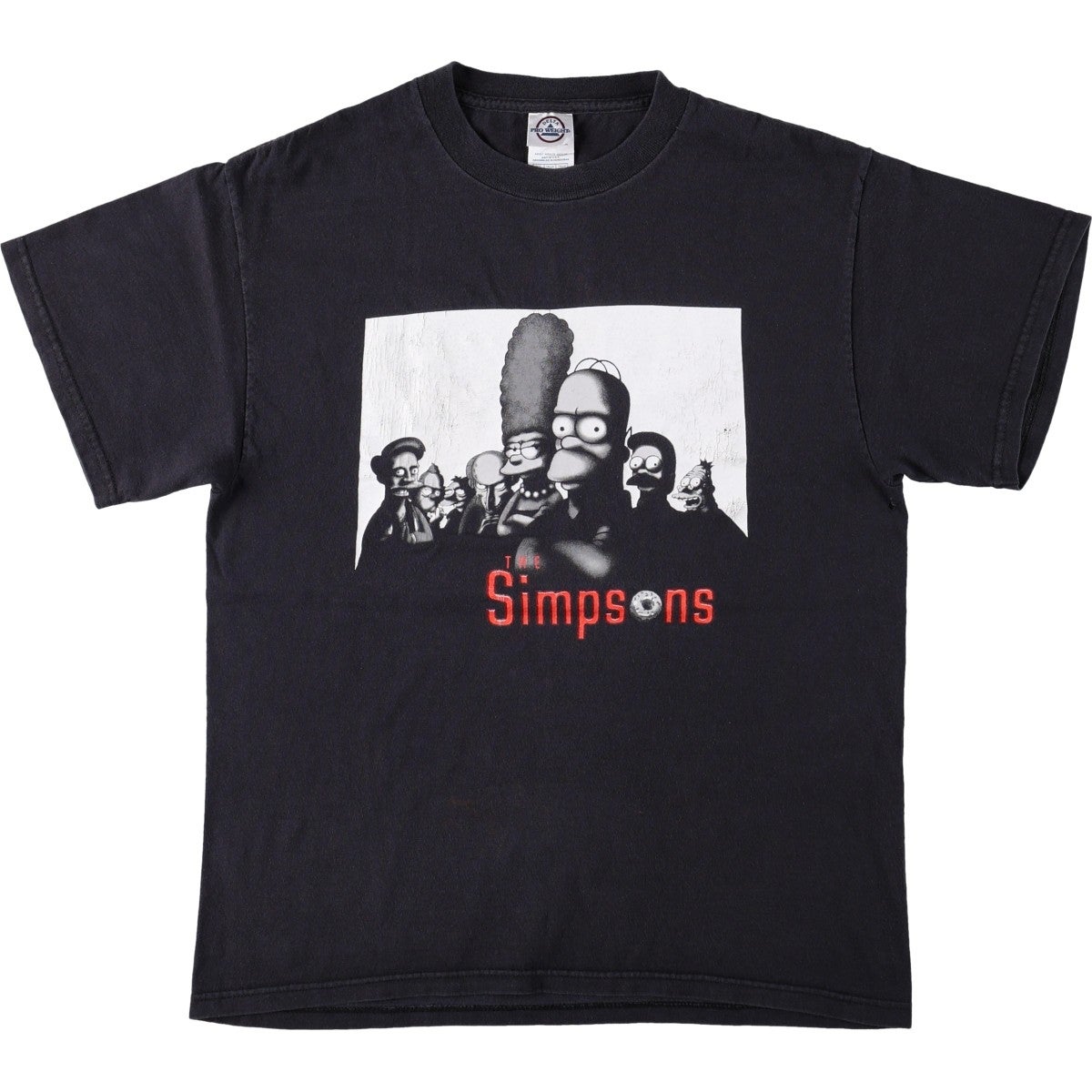古着 Simpsonsシンプソンズ DELTA フェード Tシャツ XL 送料込 古着 00年代 デルタ DELTA THE SIMPSONS ザシンプソンズ パロディ