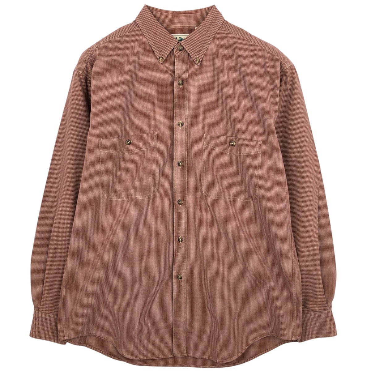 古着 90年代 エルエルビーン L.L.Bean マルチストライプ 長袖 ボタン
