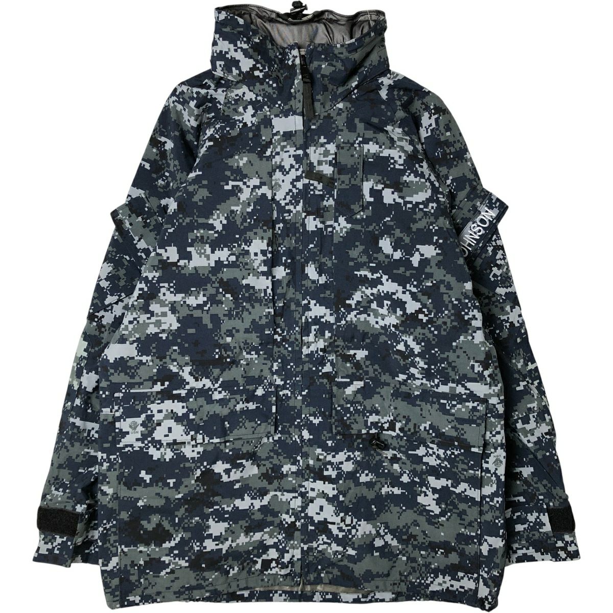 US NAVY ゴアテックスパーカー　デジカモ 古着 米軍実品 U.S.NAVY 迷彩柄 デジタルカモ ミリタリー ゴアテックス