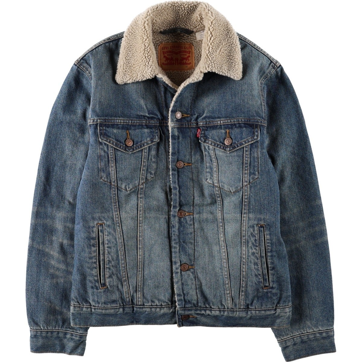 古着 リーバイス Levis 中綿入り デニムボアジャケット メンズM相当