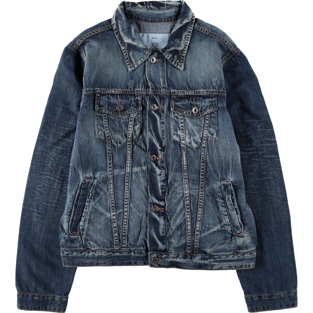 古着 TRUE RELIGION デニムジャケット Gジャン レディースL相当
