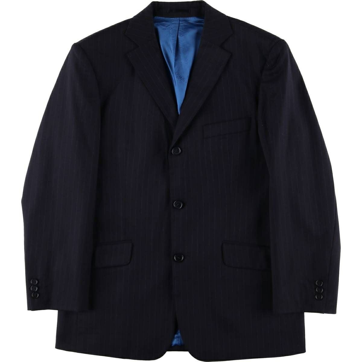 古着 ポールスミス Paul Smith ストライプ柄 ウールテーラード