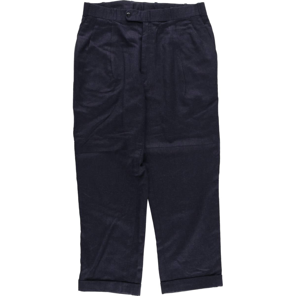 古着 Zanella ツータック ウールパンツ スラックス イタリア製 メンズ