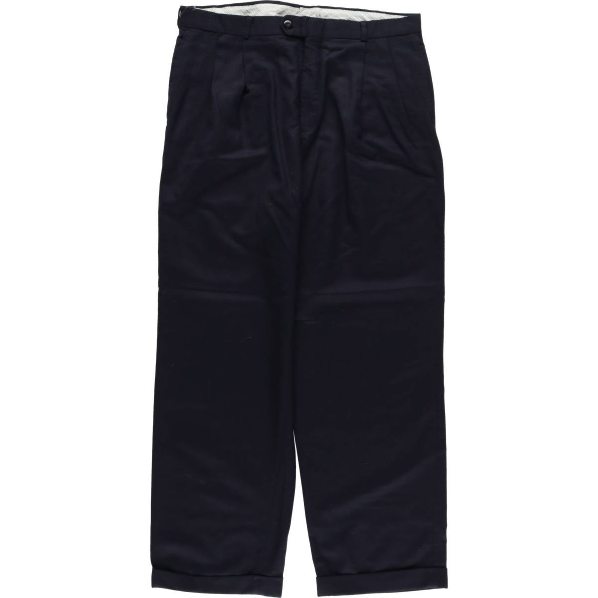 古着 MAJER SLACKS ツータック ウールパンツ スラックス USA製 メンズ