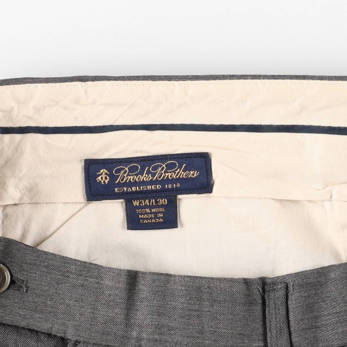 古着 ブルックスブラザーズ Brooks Brothers ツータック ウールパンツ