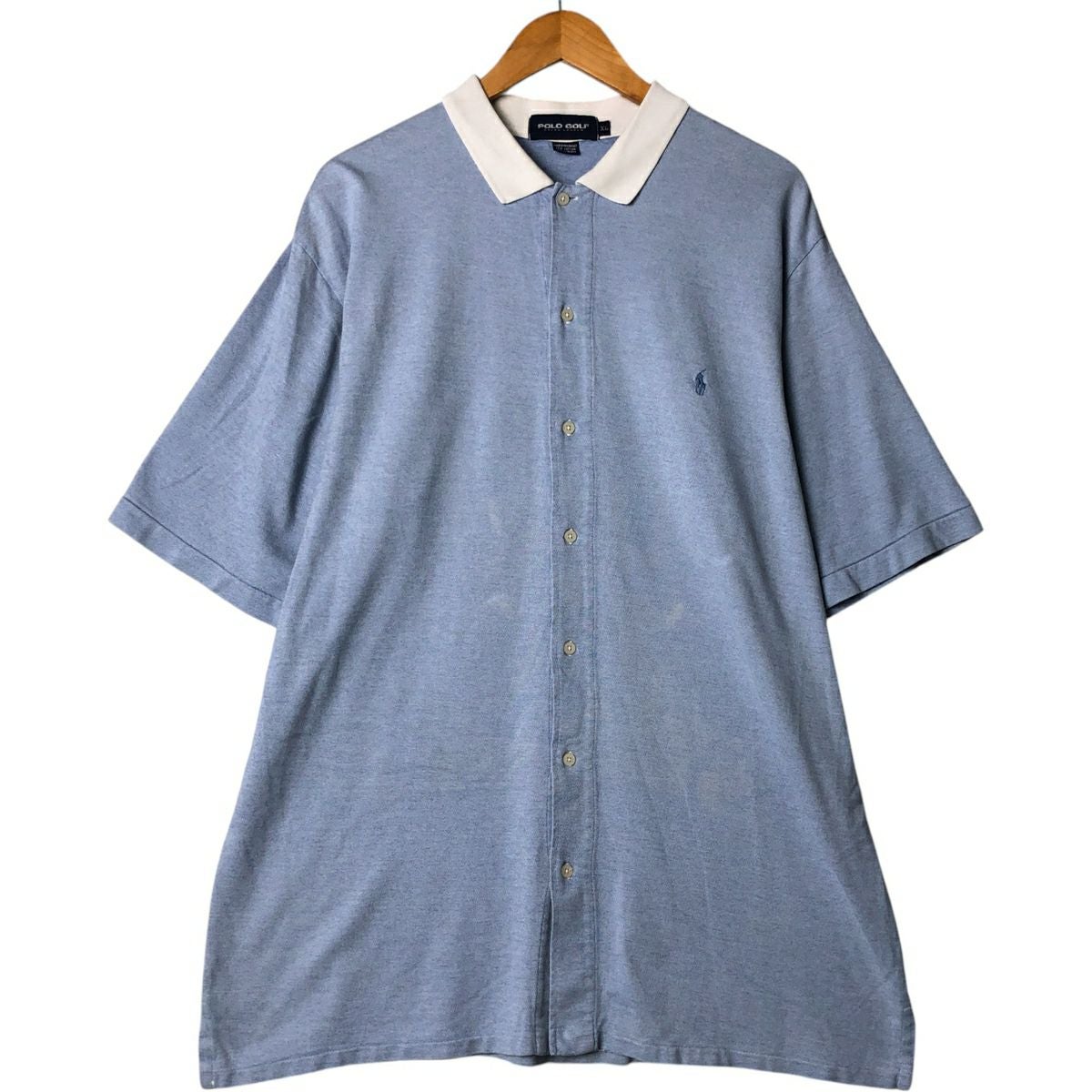 古着 ラルフローレン Ralph Lauren POLO GOLF ポロゴルフ 前開き 半袖