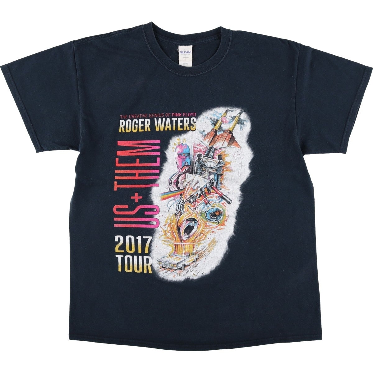 古着 PINK FLOYD ピンクフロイド バンドTシャツ バンT メンズM相当