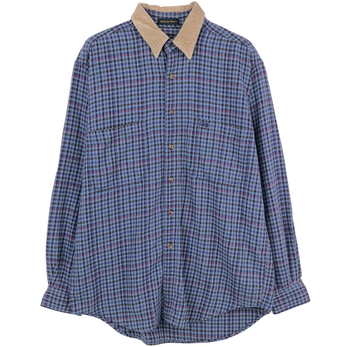 古着 90～80年代 エディーバウアー Eddie Bauer 黒タグ 長袖 ボタン