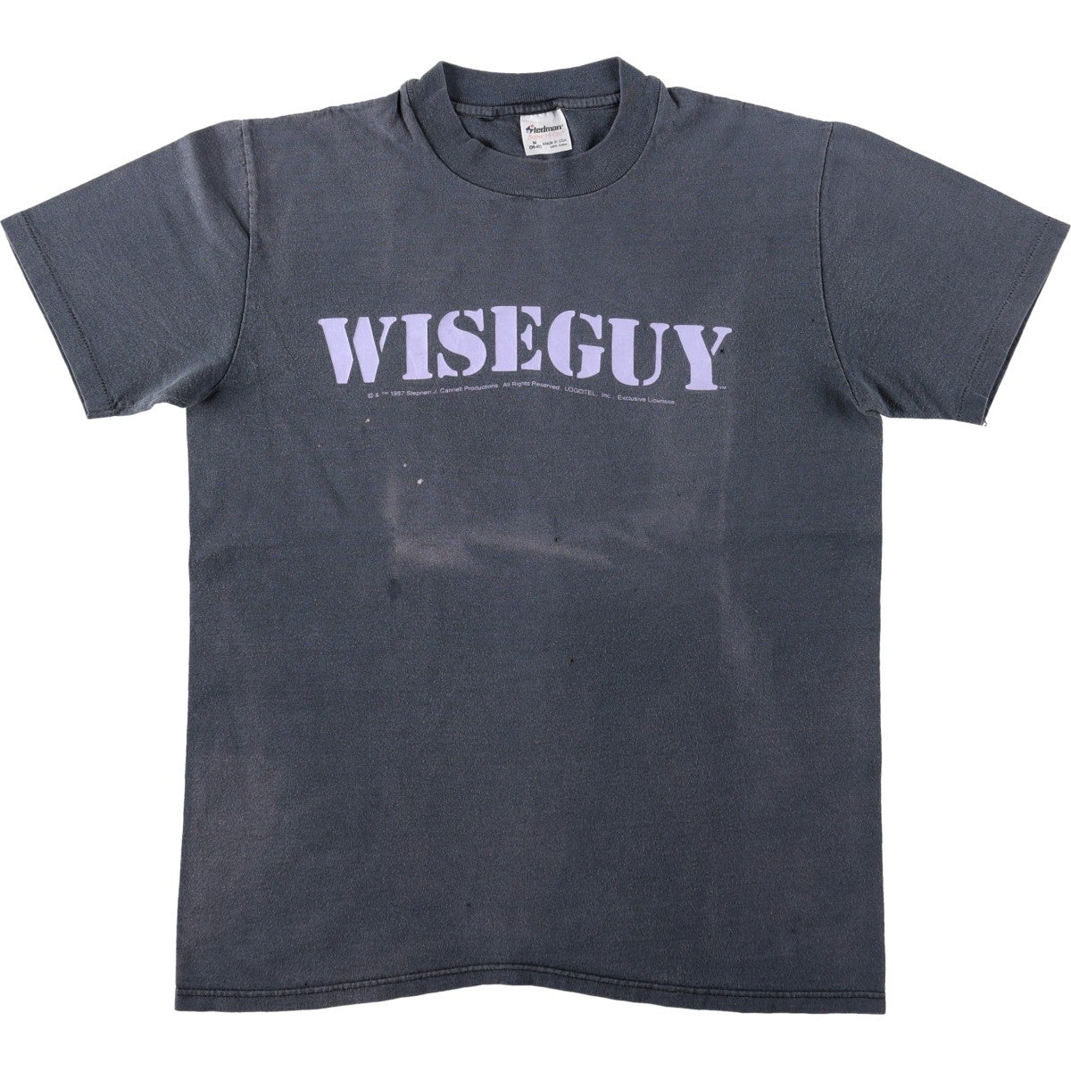 古着 80年代 Stedman Wiseguy ワイズガイ 映画 ムービーTシャツ USA製