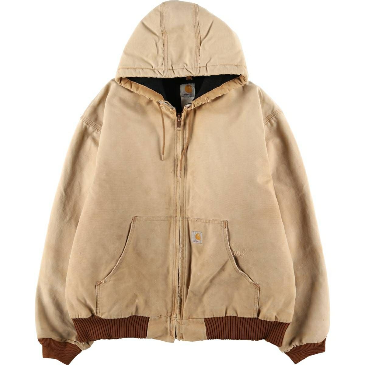 古着 カーハート Carhartt アクティブジャケット ダックフルジップ