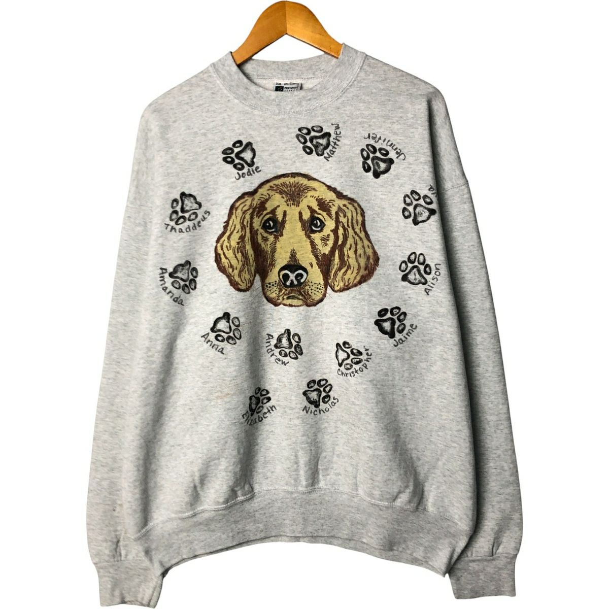 古着 90年代 VOLUNTEER Chihuahua チワワ 犬柄 アニマル スウェット