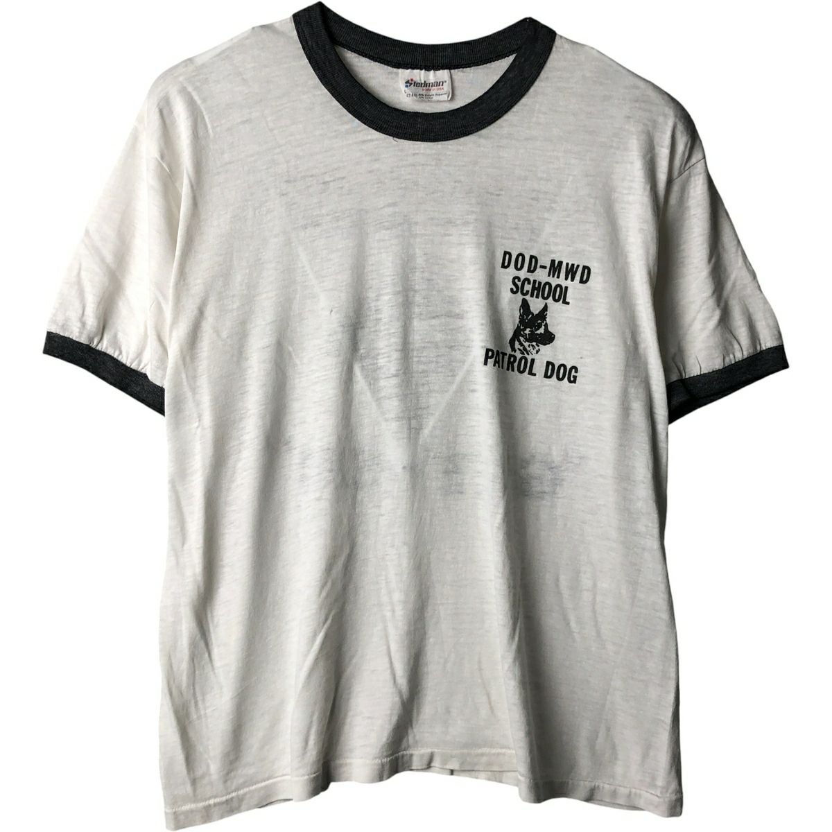 古着 80～90年代 ステッドマン STEDMAN リンガーTシャツ USA製 メンズL