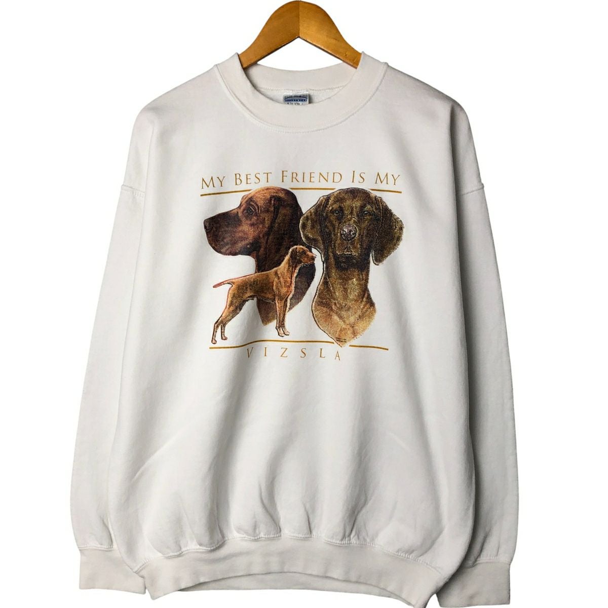 古着 ギルダン GILDAN VIZSLA ビズラ 犬柄 アニマル スウェットシャツ トレーナー メンズL相当 ヴィンテージ /eaa586036 古着 ギルダン GILDAN VIZSLA ビズラ 犬柄 アニマル スウェットシャツ