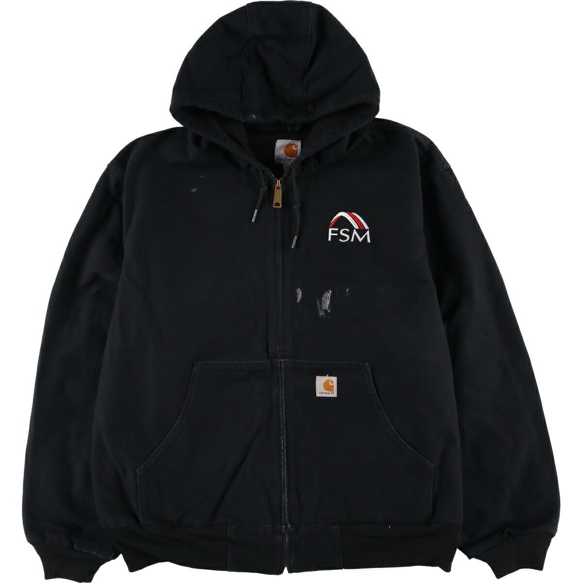 古着 カーハート Carhartt アクティブジャケット ダックフルジップ