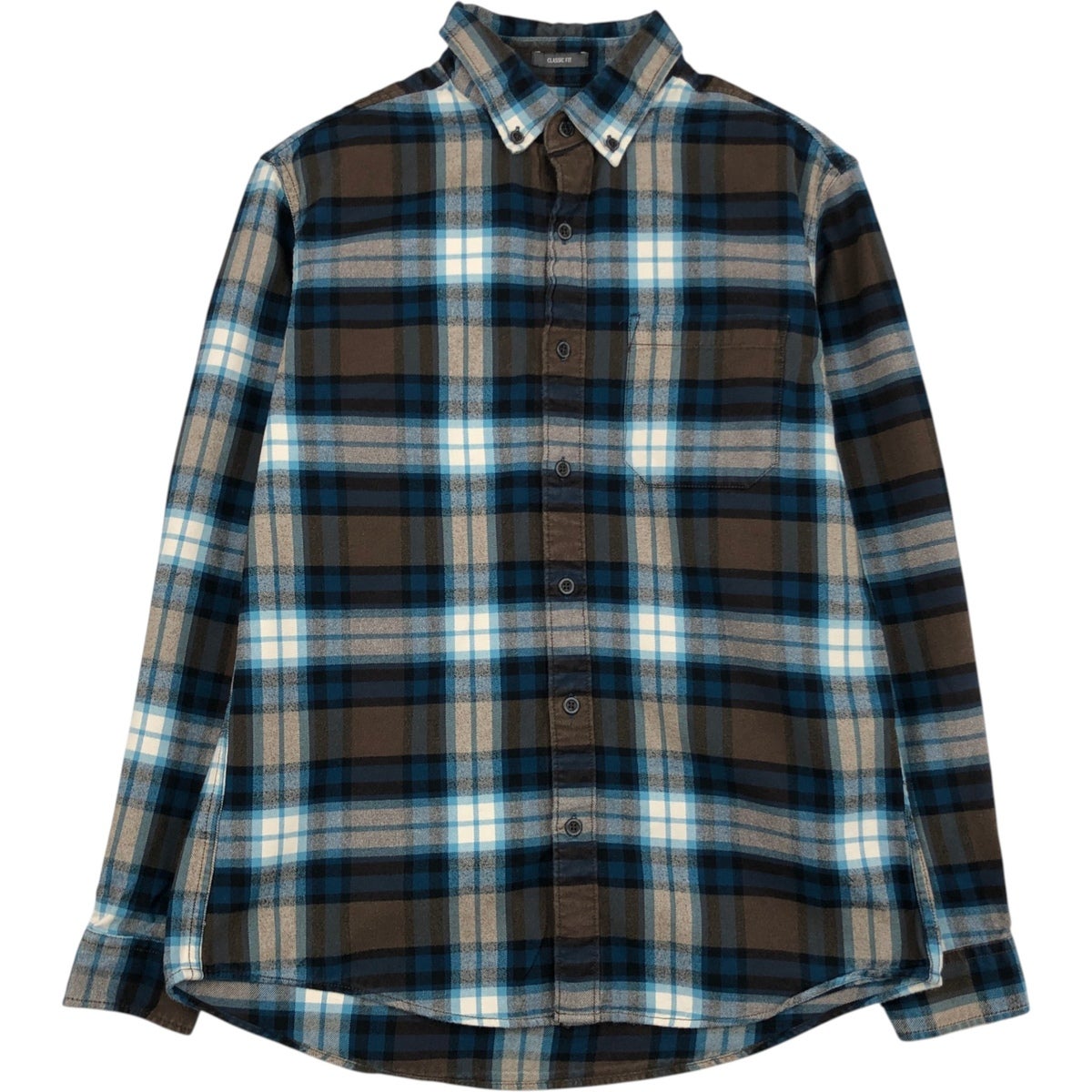 古着 エディーバウアー Eddie Bauer Relaxed Fit 長袖 ボタンダウン