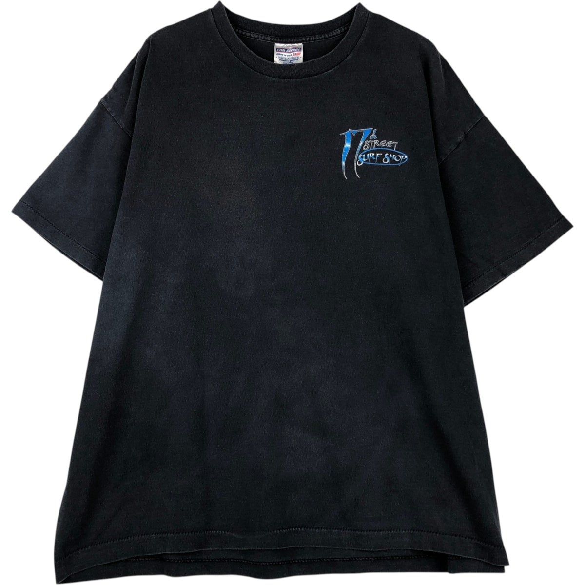 古着 17th Street Surf Shop 蛇柄 パイソン柄 アドバタイジングTシャツ