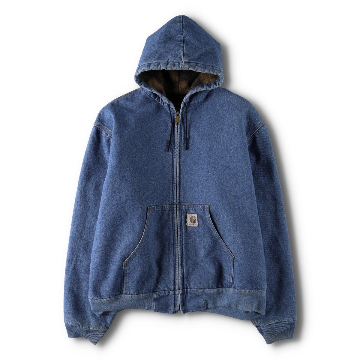 【美品】カーハート Carhartt アクティブジャケット パーカー デニム 古着 カーハート Carhartt アクティブジャケット デニムパーカー