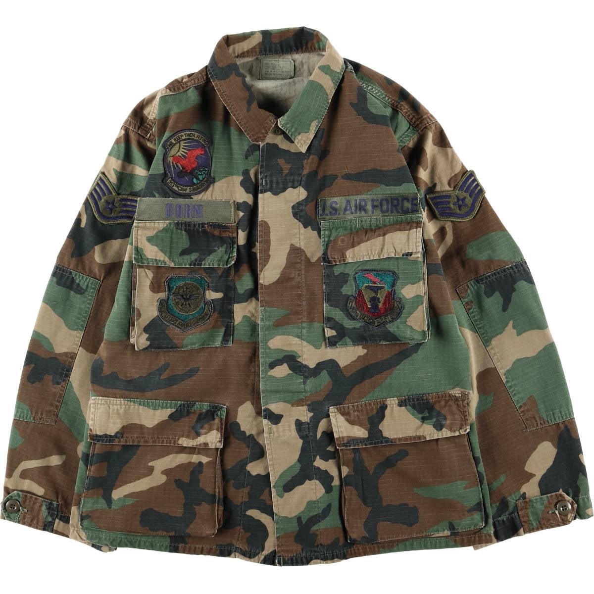 古着 90年代 米軍実品 迷彩柄 ウッドランドカモ B.D.U ミリタリー